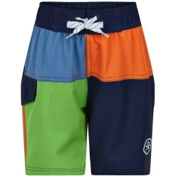 Badeshorts In Colorblock Jasmine Green 116 Von Color Kids