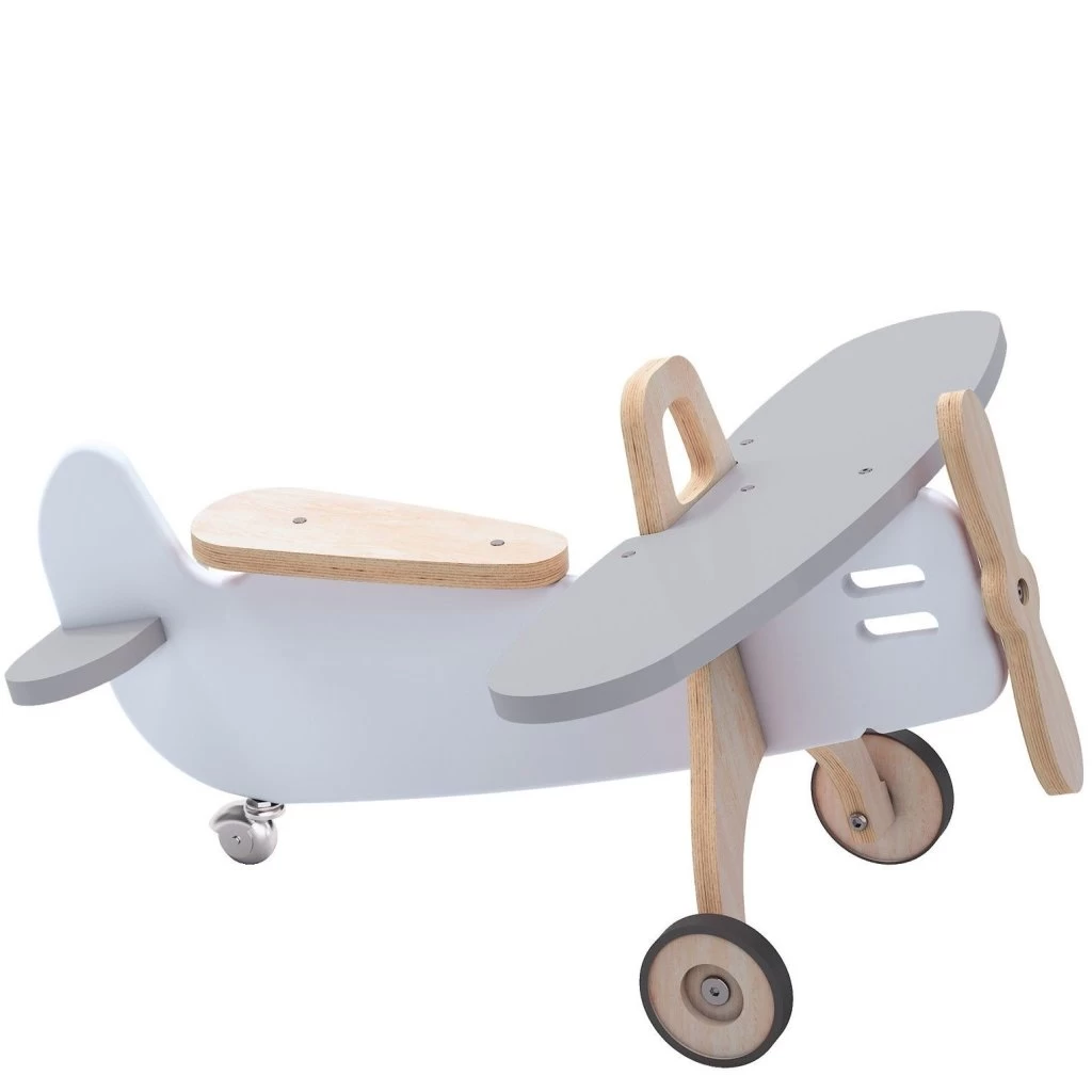 Holzflugzeug Weiß Grau Von Alondra 3 Holzflugzeug Weiß Grau Von Alondra