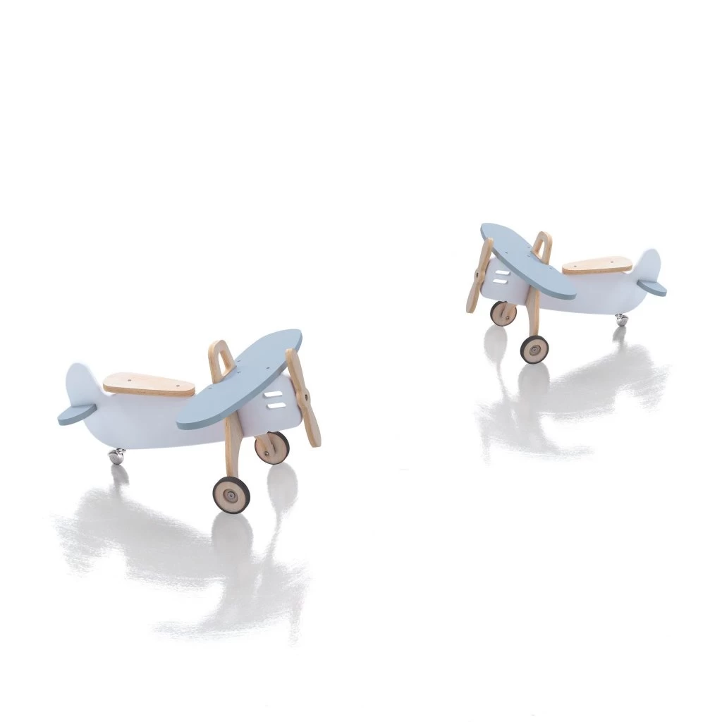 Holzflugzeug Weiß Grau Von Alondra 6 Holzflugzeug Weiß Grau Von Alondra – Bild 4