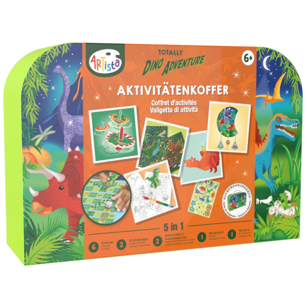 Artista Aktivitätenkoffer Dinosaurier 5in1 3 Artista Aktivitätenkoffer Dinosaurier 5in1