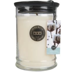Große Duftkerze Im Glas White Cotton Von Bridgewater Candle Company