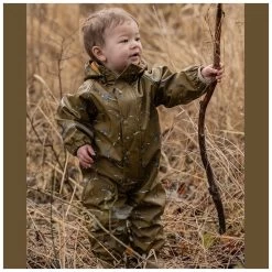 Celavi Kinder-Regenanzug Fleece Dino