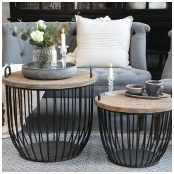 Sofatisch Mit Deckel 2er-Set Von Der Firma Chic Antique