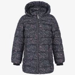 Color Kids Stepp-Jacke Grau Rosa Ranken