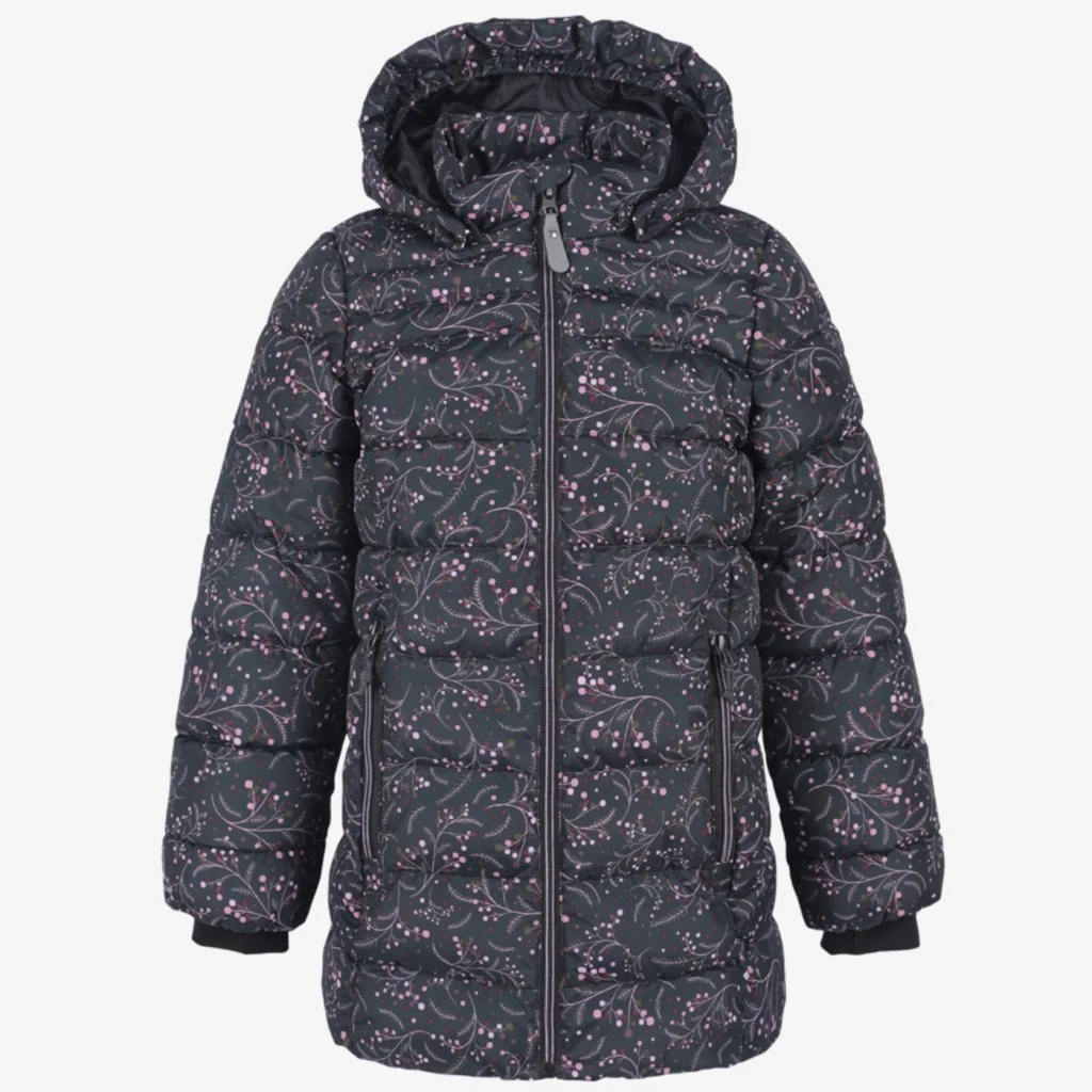 Color Kids Stepp-Jacke Grau Rosa Ranken 3 Color Kids Stepp-Jacke Grau Rosa Ranken