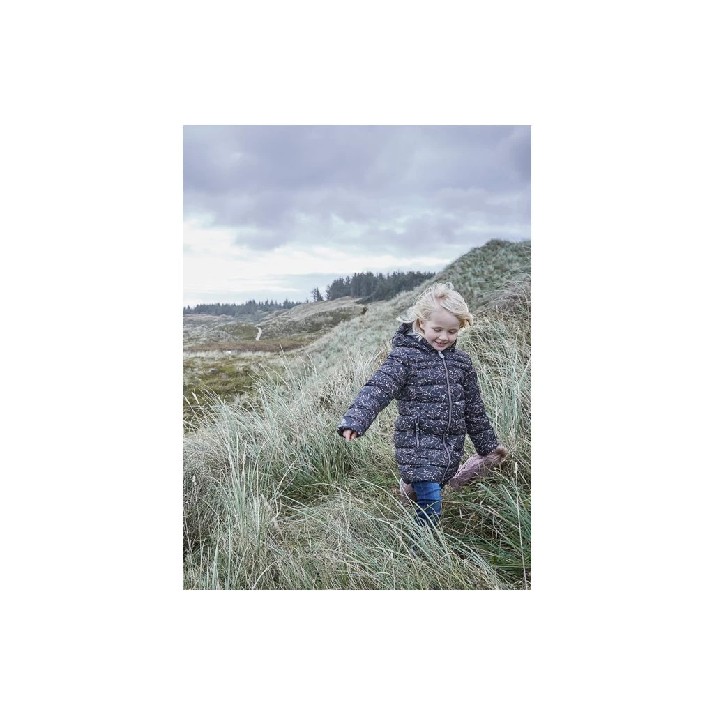 Color Kids Stepp-Jacke Grau Rosa Ranken 4 Color Kids Stepp-Jacke Grau Rosa Ranken – Bild 2