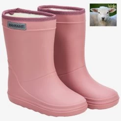 En Fant KInder-Thermo-Regenstiefel Mit Wollfutter Altrosa