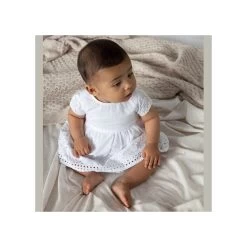 Feetje Baby-Kleid Mit Höschen Weiß Summer Denim