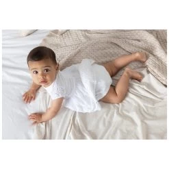 Feetje Baby-Kleid Mit Höschen Weiß Summer Denim -Essen - Trinken Verkäufe hersteller feetje baby kleid mit hoeschen weiss summer denim 56