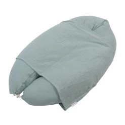 Hobea Stillkissen Musselin Graublau Mit Baby-Lagerungsbezug