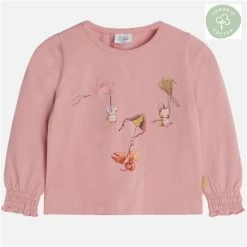 Hust And Claire Adelana Kinder-Shirt Hasen Rosa