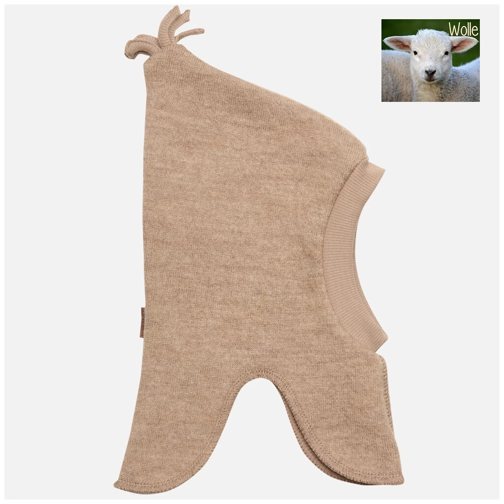 Hust And Claire Feo Sturmhaube Mütze Wolle Biscuit 3 Hust And Claire Feo Sturmhaube Mütze Wolle Biscuit