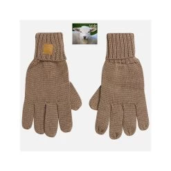 Hust And Claire Festo Fingerhandschuhe Wolle Braun