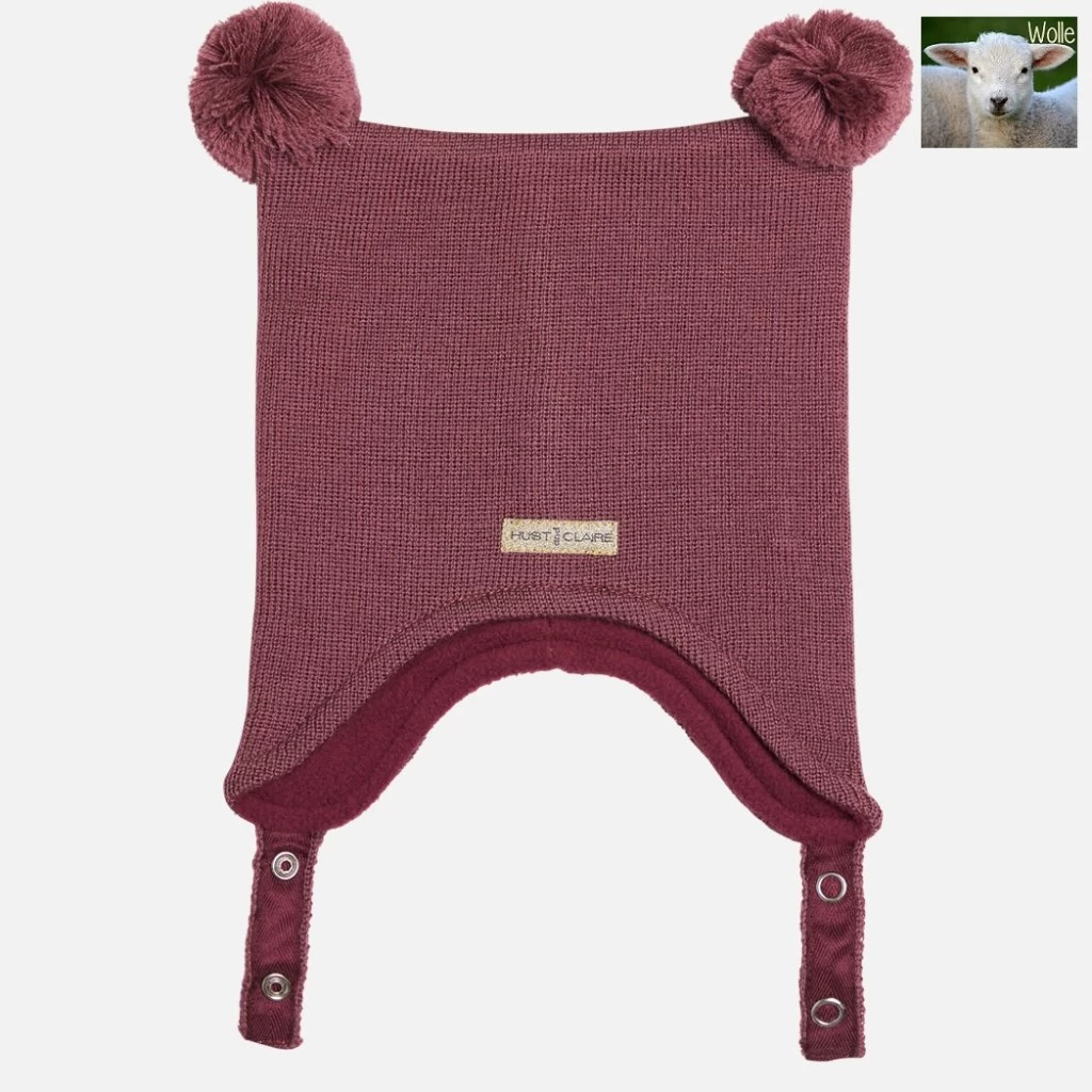 Hust And Claire Freja Kinder-Mütze Wolle Beere 3 Hust And Claire Freja Kinder-Mütze Wolle Beere