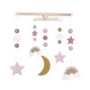 Holz Mobile - Regenbogen, Sterne & Wolken Rosa Weiß Gold Von JaBaDaBaDo -Essen - Trinken Verkäufe hersteller jabadabado holz mobile regenbogen sterne wolken rosa weiss gold