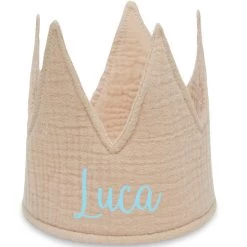 Jollein Geburtstagskrone 12x35cm Party Collection Biscuit Personalisiert