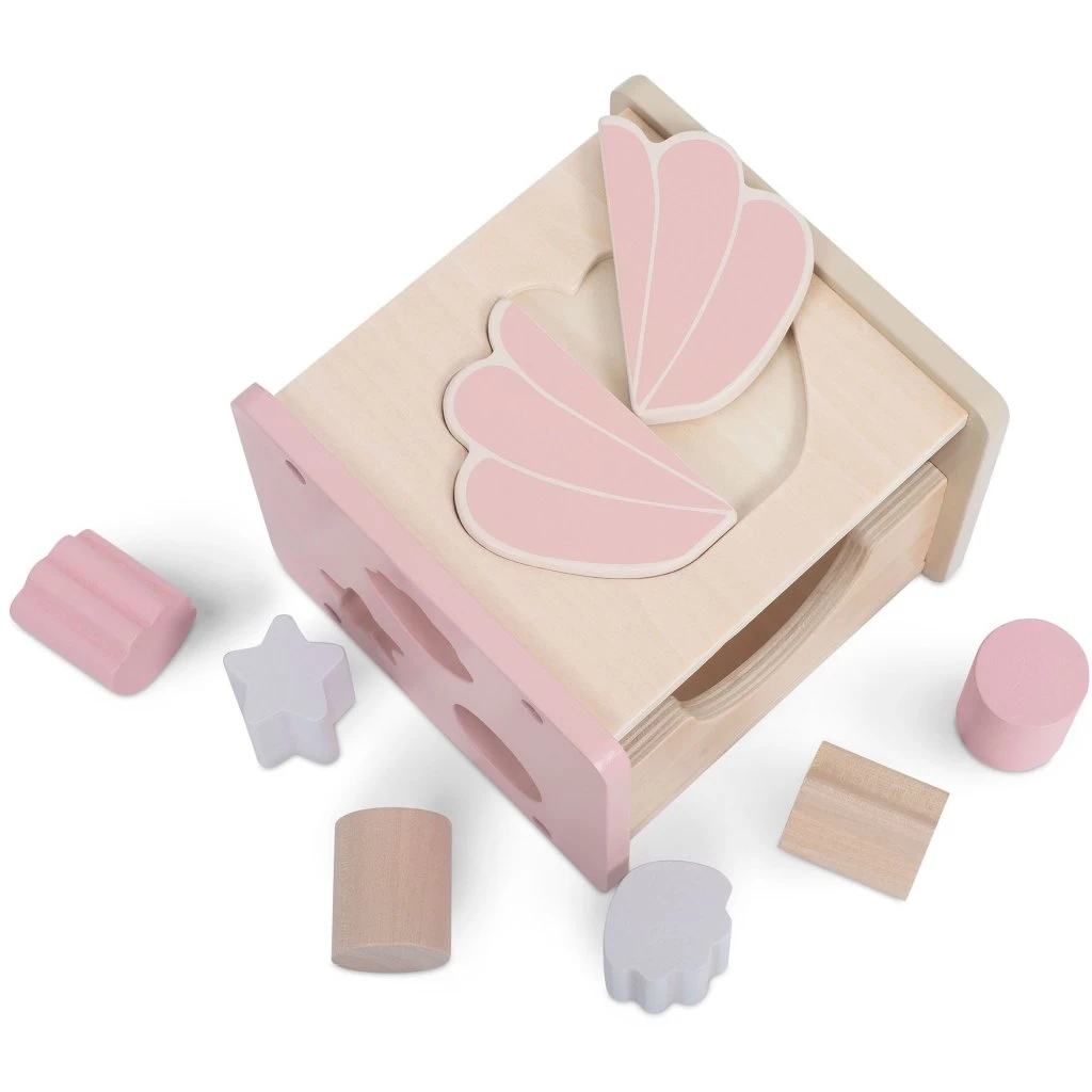 Jollein Holz-Sortierspielzeug Shell Pink 3 Jollein Holz-Sortierspielzeug Shell Pink