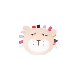 Kikadu Baby-Quietscher Stoff-Löwe GOTS