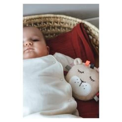 Kikadu Baby-Quietscher Stoff-Löwe GOTS -Essen - Trinken Verkäufe hersteller kikadu baby quietscher stoff loewe gots 3