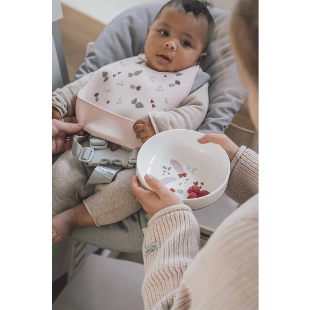 Kikadu Kinder-Porzellan-Schüssel Saugfuß Hase Rosa 4 Kikadu Kinder-Porzellan-Schüssel Saugfuß Hase Rosa – Bild 2