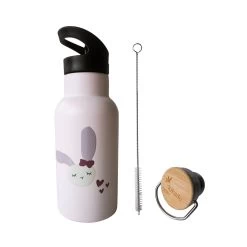 Kikadu Kinder-Trinkflasche Hase Rosa