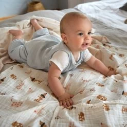 LÄSSIG Lässig 3er Set Mulltücher M Little Mateys Royal Blau