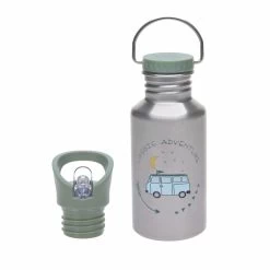 LÄSSIG Edelstahl Trinkflasche 2 Aufsätze Adventure Bus 500 Ml Von Lässig