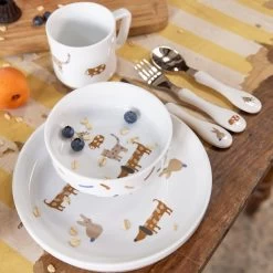 LÄSSIG Kindergeschirr Set Porzellan - Little Mateys Royal Blau Von Lässig