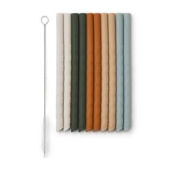 10er-Set Silikon-Röhrchen Mustard Multi Mix Von Liewood