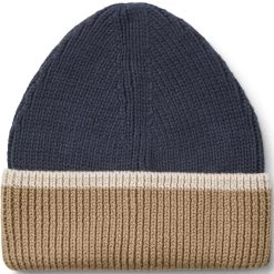 Liewood Esra Kinder-Strick-Mütze Blau Natur