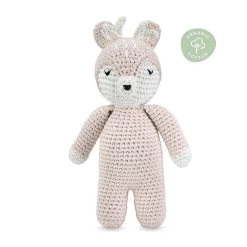 Maylily Baby-Deer Hirsch Beige Gehäkelt