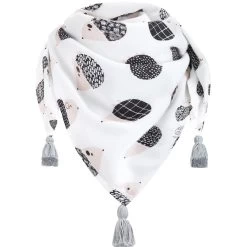 Bambus-Quasten-Schal Igeljungen Grau Von Maylily