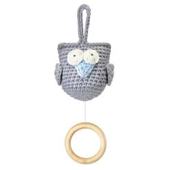 Häkel Spieluhr Eule - Grau Mit Blau (Twinkle Twinkle Little Star) Von Maylily