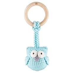 Holz Beißring Eule Mint Von Maylily