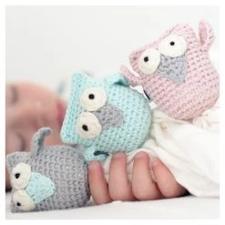 Kuscheltuch Eule Grau Mit Mint Von Maylily -Essen - Trinken Verkäufe hersteller maylily kuscheltuch eule grau mit mint 4