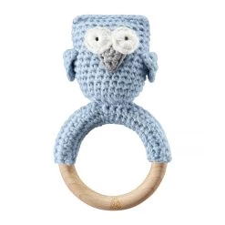 Rassel Eule Blau Von Maylily