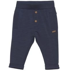 Minymo Baby-Jungen Sweat-Hose Blau Mit Knöpfen