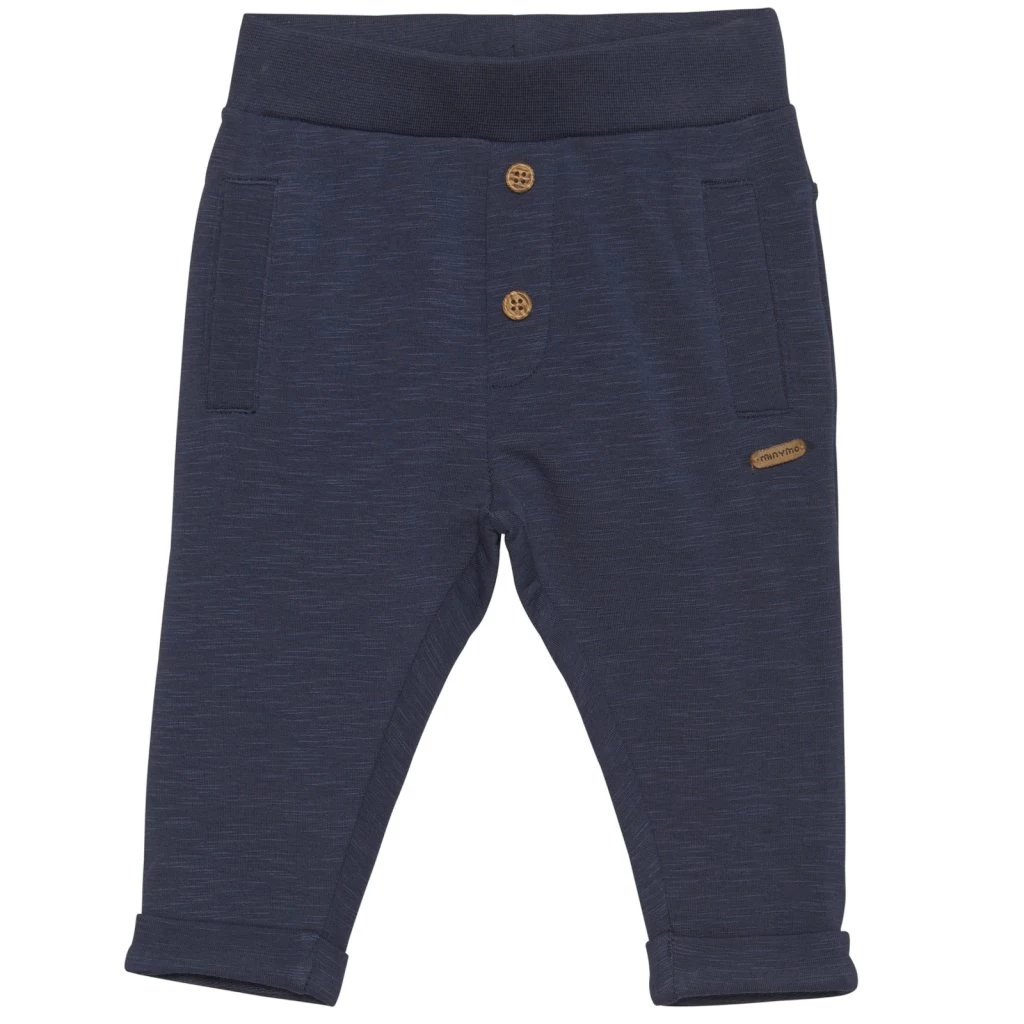 Minymo Baby-Jungen Sweat-Hose Blau Mit Knöpfen 3 Minymo Baby-Jungen Sweat-Hose Blau Mit Knöpfen