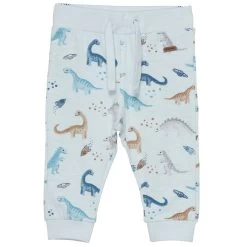 Minymo Baby-Jungen Sweat-Hose Dino Hellblau