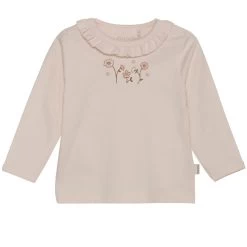 Minymo Baby-Shirt Rüschen Blumen Rosa