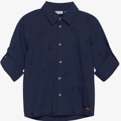 Minymo Jungen-Baumwoll-Hemd Blau