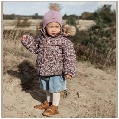 Minymo Kinder-Winter-Jacke Blümchen
