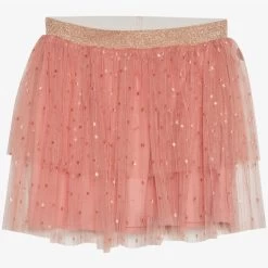 Minymo Mächen-Glitzer-Rock Tüll Aprikot