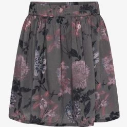 Minymo Mächen-Rock Olive Mit Blumenprint