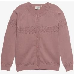Minymo Mädchen Strickjacke Altrosa