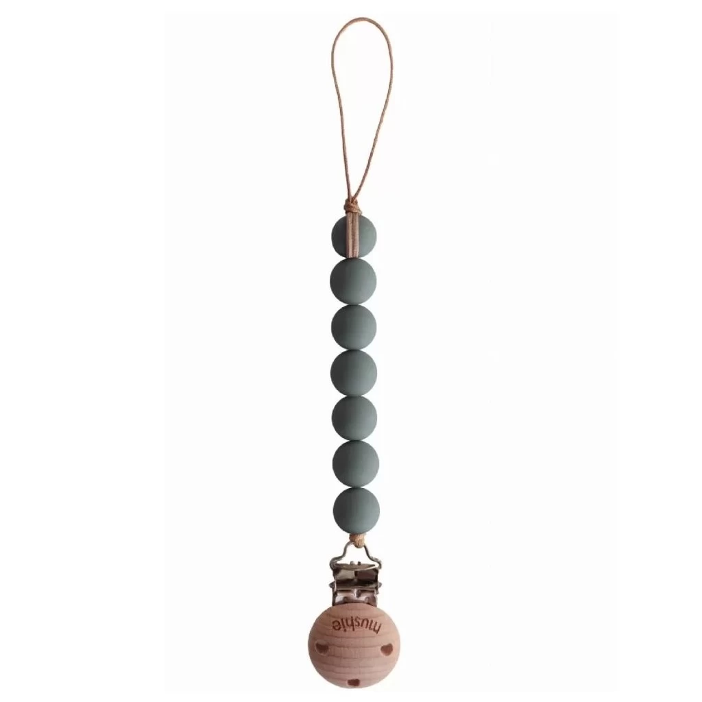 Mushie Baby-Schnullerkette Halo Dried Thyme 3 Mushie Baby-Schnullerkette Halo Dried Thyme