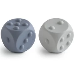 Mushie Kinder-Baby Spiel-Würfel Tradewinds Stone