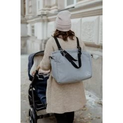 Wickeltasche - Siebenschläfer Grau Meliert Von Naturkind -Essen - Trinken Verkäufe hersteller naturkind wickeltasche siebenschlaefer grau meliert 4