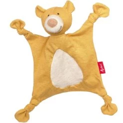 Sigikid Baby Kuschel-Schnuffeltuch Bär Yellow