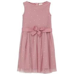 S.Oliver Festliches Tüll-Kleid Punkte Rosa